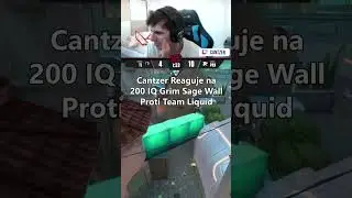 Cantzer Reaguje na 200 IQ Grim Sage Wall proti Team Liquid