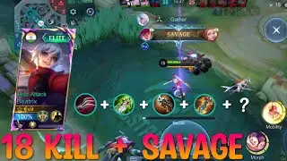 Беатрикс: Лучший билд для всех видов оружия | Savage Mythic Rank Push Solo | MLBB