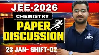 JEE-2026 ( FIRST ATTEMP) 23-JAN ( SHIFT-2) SOLUTION DHIRENDRA GIRI CHEMISTRY #jee