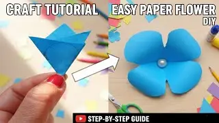 Easy Paper Flower /Paper Flower Making Idea/Diy Flower Craft#papercraft#part38
