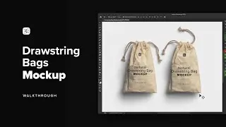 Drawstring Bags Mockup Walkthrough + Demo | Custom Scene Mockup Tutorial