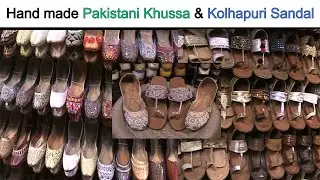 Handmade Pakistani Khussa Shoes, Bridal & Partywear Rajasthani kolhapuri Chappal, Clifton Karachi