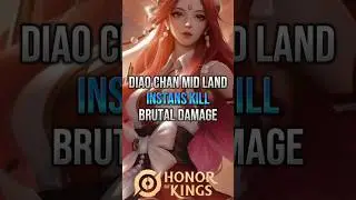 DIAOCHAN MID LAND GAME‼️HONOR OF KING ⁉️BRUTAL DAMAGE #shorts #shortvideo #honorofkings #mlbb #moba