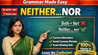 NEITHER&hellip;NOR Rule Explained | Avoid BOTH + NOT Mistake | Grammar Made Easy | TET,DSC,TGPSC ENGLISH 