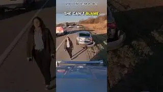Karen Gets Instant Karma for Cutting Off a Semi Truck