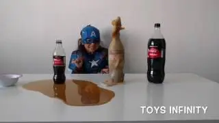 #Learn Sizes With Coca Cola Finger Family Song! Coca Cola Sizes! #Coke And #Mentos #Experiment!