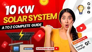 10kW Solar System Price in India 2025 ⚡ 550W Panels | Cost, Load, Generation & Full A-Z Guide #solar