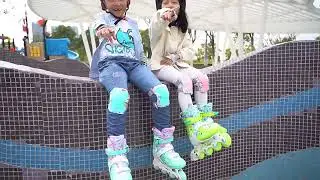 Роликовые коньки для детей Cougar Hard Boots Patines для начинающих. Шоу для начинающих.