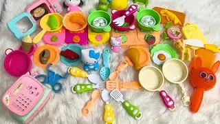 9.04Minutes Satisfying with Unboxing Hello Kitty Kitchen Set | Mini Steel Kitchen Set Cooking Vedio