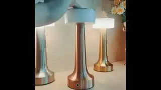 Retro Bar Table Lamp LED Touch Desk Light USB Wireless Portable Night Light Three Level Dimming Read