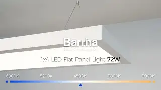 Barrina 72W LED Flat Panel Lights 3000K - 6000k 8640LM | 0-10V Dimmable, 5CCT