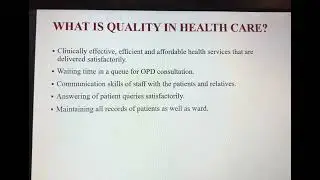 Introduction to Quality in Healthcare #education #viral 