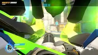 Bastion and Orisa sharing a secret corner strat