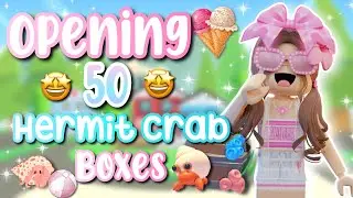 Opening *20* Hermit Crab Boxes in Adopt Me! 🍨🦀