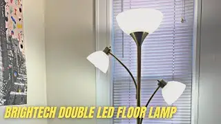 Brightech Double LED Floor Lamp Review & User Manual | Dimmable Tall Standing Lamp for Bedroom