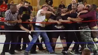 Doom Patrol call out LAX - massive brawl ensues | Beyond Wrestling #ColdBrew (EYFBO, Team Pazuzu)