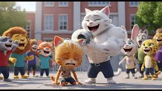 The Weak Cat&rsquo;s Revenge &ndash; He Trained Hard to Defeat the White Bodybuilder Cat! 🐱💪🔥