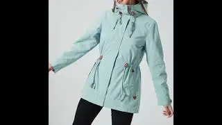 Women&rsquo;s Windproof and Warm Jacket Lightweight Outdoor Windbreaker Waterproof Coat Shell