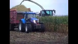 Grefelman Luttenberg Maishakselen 2014, Claas Jaguar 940, New Holland, Schuitemaker