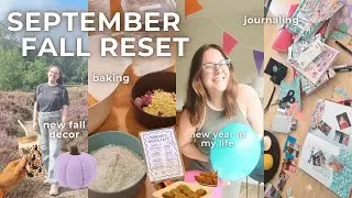 SEPTEMBER FALL RESET 🍂🧡 my birthday, unhauling 10 books, fall decor, book swap, journaling & baking