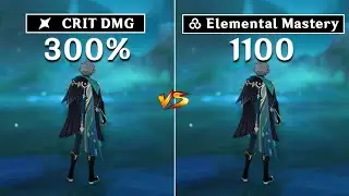 Alhaitham CRIT Build vs EM build !! Best Build for Alhaitham ?? (Genshin Impact)