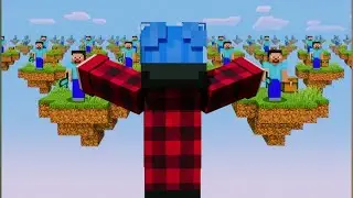 100 Players in Skyblock...(With Chat)