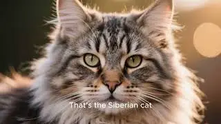 Сибирский кот, пушистый гигант с невероятно добрым сердцем!