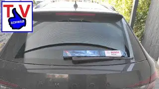 Wie Scheibenwischer wechseln (hinten) Skoda Anleitung Wischerblatt / Superb rear wiper replacement