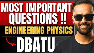 Most Important Questions of Engineering Physics |DBATU|Pradeep Giri Sir