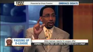 Allen Iverson Rejects D League Offers   ESPN First Take