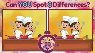 Find the 3 Differences | International Chef Day | Fun Family Cooking Puzzle Challenge | #cheflife