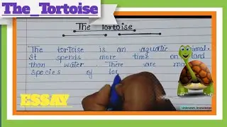 Write an essay on the #tortoise in english .#videos#tortoise