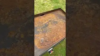 Restoring a rusted blackstone #blackstone #blackstonegriddle