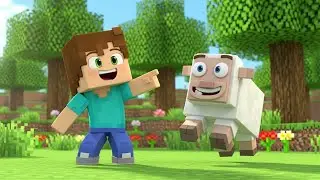 A Ovelha Boba do Minecraft Correu Para o Campo | Funny Toddler Song | Kids Rhymes