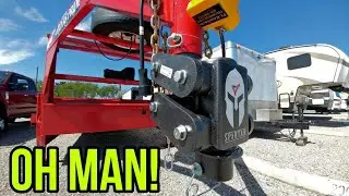 The GEN-Y Spartan Torsion Hitch Coupler on Gooseneck Trailer!