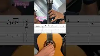 My Favourite Things (with tab score) #thesoundofmusic #jazzguitar #guitartabs