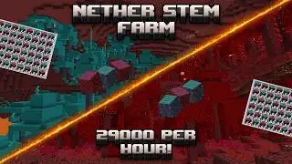 How To Build A Crimson and Warped Tree Farm! 29,000 Items Per Hour! Minecraft Java 1.16-1.21.10