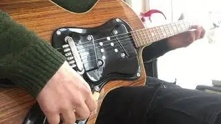 The First Guitar with built in Reverb: Wandre Polyphon Reverb Krundaal Davoli 1964