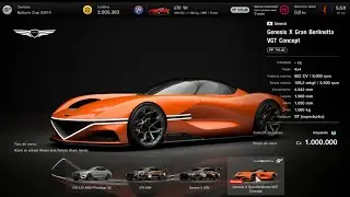 GT7 - Update 1.42 - Buying the Genesis X Gran Berlinetta VGT Concept | Price and Colors