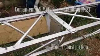 Comantenna 9 Meter freestanding Mast/Tower (10M with 1m extension pole)
