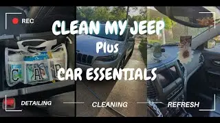 CLEAN CAR WITH ME //SPRING CLEANING //CAR ESSENTIAL BAG //DOLLAR TREE ITEMS