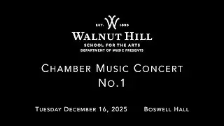 Chamber Concert #1 &mdash; December 2025