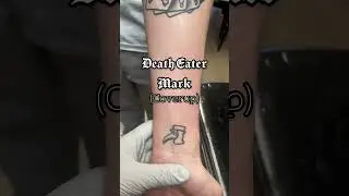 DEATH EATER MARK 💀 🐍 coverup tattoo 😭 #shorts #tattoo #viral