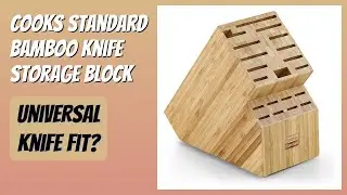 REVIEW (2026): Cooks Standard Bamboo Knife Storage Block. Features