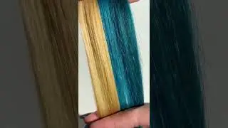 5 levels of teal hair 💙 #shorts #hairdye