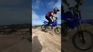 Hitting the ramp #crf110  #pitbike #fmx #jumps #mx #fun