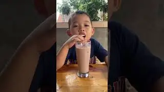 Cara minum susu kotak biar seger #shorts #minumsusu