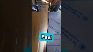 The Smart Way to Remove Protective Film from Stainless Steel ⚡ Peel It Like a Pro 🔧 #shortvideo