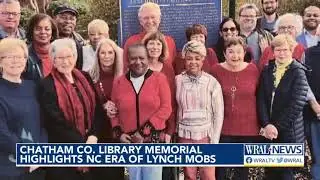 Chatham County library memorial highlights NC era of lynch mobs