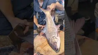 Fast Rohu Fish Cutting Skills In Bangladesh Fish Market #shorts